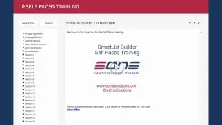 SmartList Builder Self-Paced Training Overview