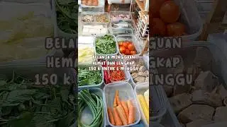 Belanja Mingguan Hemat 150 K Cukup Untuk 1 Minggu Lo ‼️