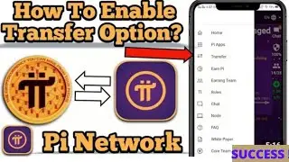 How to enable Pi Network transfer option