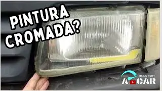 RESTAURANDO OS FARÓIS! Pintura cromada. #project #garage #funilaria