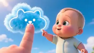 Learning Colors in Sky 🌈☁️ | Fun Educational Song for Kids | Playful Nursery Rhyme