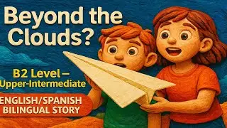 B2 Upper-Intermediate ✈️ Magical Paper Plane Adventure | Learn English & Spanish with Fun Stories 🌟