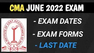 CMA Inter Final June 2022 Exam Dates....