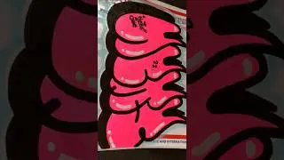 Graffiti Stickers | neon pink is my favorite #graffitiart #slapstickers #graffiti