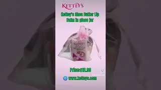 Kettey's Shea Butter Lip Balm in glass jar