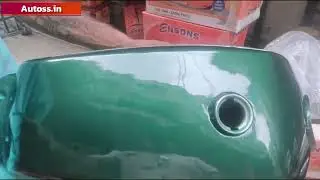 BIKE SPARE PARTS PETROL TANK SUZUKI MAX 100 OM GREEN