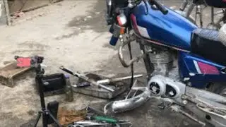 Honda CG 125 Shocks Repair Live Mechanic Work