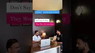 Patient- I'm too busy to do it