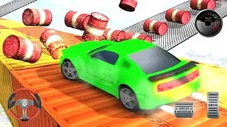 Crazy Car Driving Simulator Impossible Sky Tracks Mega Ramp - Adnroid Gameplay