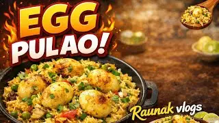 🔥🍚 Cooker Egg Pulao Recipe | Easy & Tasty Anda Pulao | Raunak vlogs