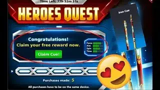 8 Ball Pool Heroes Quest Reward Iron Cue [No Hack/Cheat]