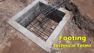 Technical Terms for 3 Storey Footing Design | Construction of Footing |