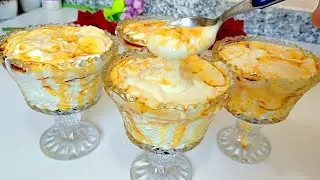 تحلية كريمية مذاق خرافي خيالي 🤩 لم تتذوقي مثلها من قبل أبهرت زوجي وعائلتي / تحلية رمضانية / ديسير