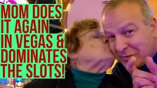 MORE MAX BET SPINS on MONDAY! Mom DOMINATES💪🏼 TOP DOLLAR Back2Back 🍀BONUSES🍀 & a HUGE WIN In VEGAS!