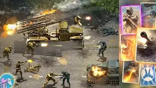 Heroes of War WW2 Idle RPG gameplay
