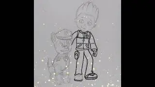 Арт Райдер и Гончик~для~💎Mega Cat🍒✨.  Art Ryder and Chase~for~ 💎Mega Cat🍒✨