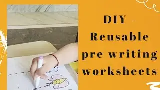 Reusable pre writing worksheets for preschoolers l pattern tracing l diy activities l kids activity