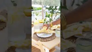 European Summer Outdoor Tablescape to end the summer :) #tablescape #homedecor