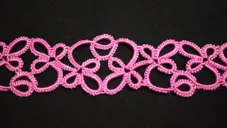 353-Shuttle tatting #70, Broad shuttle tatted lace for your sarees and other projects (Hindi/ Urdu)