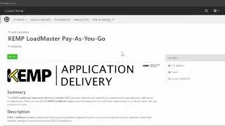 Deploying Kemp LoadMaster&trade; in CenturyLink Cloud (Demo)