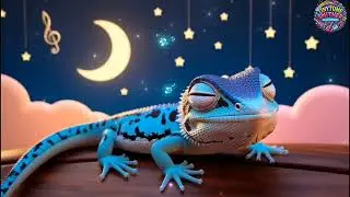 Adorable Lizard Sleeping | Relaxing Bedtime Video for Babies, Kids & Toddlers 🦎💤
