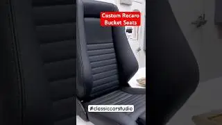 Making custom Recaro bucket seats for our 68 Ford Mustang Fastback