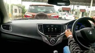 Barish ❤️ Car Driving || Rain + Old song + High speed = ❤️😇 || Baleno car driving status || #rain
