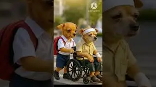 The poor puppy didn't have time so, his rich friends making fun of him#animahal
