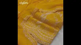 Betel Leaf Mustered Yellow Cotton Party Dress