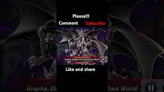 Grapha, Dragon Overlord Of Dark World Animation #yugioh #masterduel #gaming