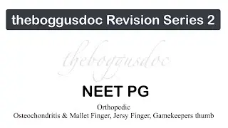 BRS - 2 Revison of Osteochondritis, Mallet Finger, Jersy Finger, Gamekeepers thumb