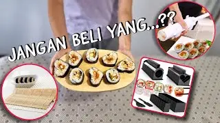 REVIEW 3 ALAT PEMBUAT SUSHI / KIMBAB , PILIH YG MANA? | SUSHI MAT , SUSHI BAZOOKA & SUSHI MAKER SET