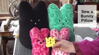 Sew a Bunny Pillow (large and small, with patterns)