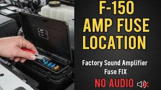F-150 AMP FUSE LOCATION: Factory Sound Amplifier Fuse FIX (No Audio) 2009-2014