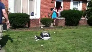 Fax machine smash