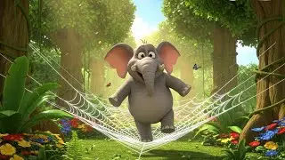 One Elephant Went Out to Play Rhyme for Kids | Fun Elephant Song and Jungle Dance