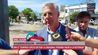 KM 0: QUIENES CIRCULEN POR LA DIAGONAL PODR&Aacute;N SALIR A LA ROTONDA