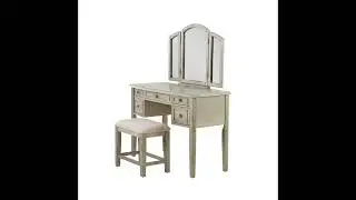 Powell Furniture Kara Mckay Vanity And Stool - The Classy Home