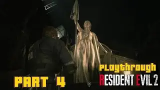 RESIDENT EVIL 2 Remake Leon Playthrough part 4 - Secret Tunnel (RE2)