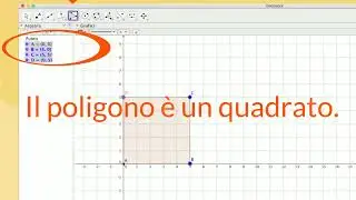 Creare un poligono e conoscere area e perimetro con GeoGebra con #education