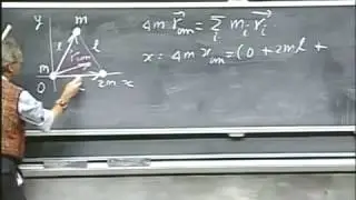 Classical Mechanics, Center of Mass, Calculation of Position of Center of Mass