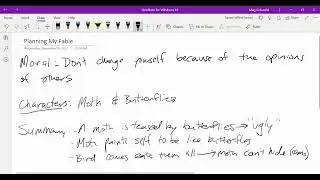 Minilesson: Planning My Fable