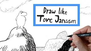 Draw Landscapes Like Tove Jansson, part 3: How to Draw Rocks (Study of a Moomin Illustration)