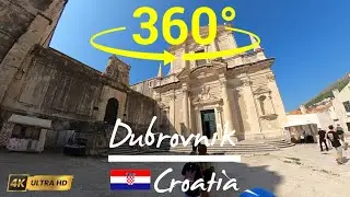 🇭🇷 Dubrovnik in 360 VR | Walk the Walled City of Croatia | Virtual Tour in Stunning 4K