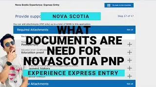 What documents are needed for NovaScotia Experience Express Entry PNP | Canada |