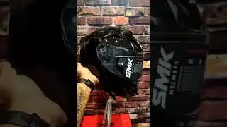 SMK Typhoon Solid Black Helmet 🔥All over India free delivery available ✈️