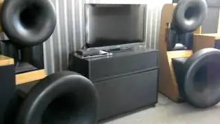 AudioVoice Eikon 5 way frontloaded horn speakers, latest configuration