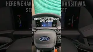 НОВЫЙ Ford Transit Van 2024-2025 годов выпуска. Как сбросить индикатор сервисного обслуживания? #...