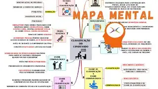 LEI DE EXECUÇÃO PENAL - 7210/84 - CLASSIFICAÇÃO DO CONDENADO - Vídeo Aula com Mapa Mental.