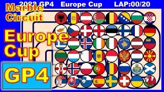 【Europe Cup GP4】Marble Circuit | F1 car race in algodoo | Marble Factory